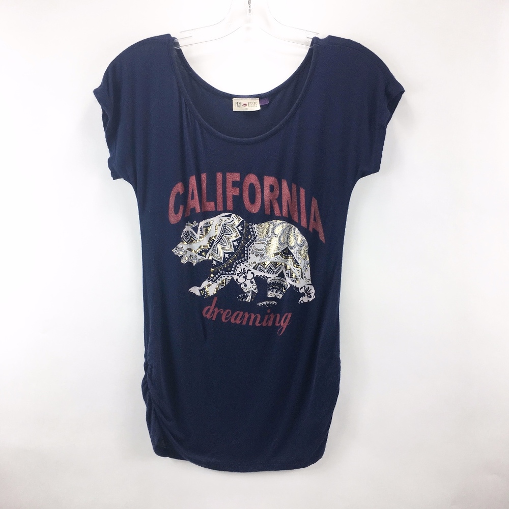 Free Kisses Ruched Side Top California Dreaming